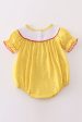 Yellow dot charactor embroidery girl bubble Online