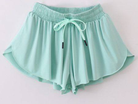 Mint woman sports shorts Online Sale