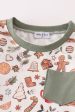 Merry christmas print boy pajamas set Cheap