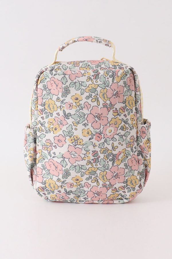 Yellow floral lunch bag Discount