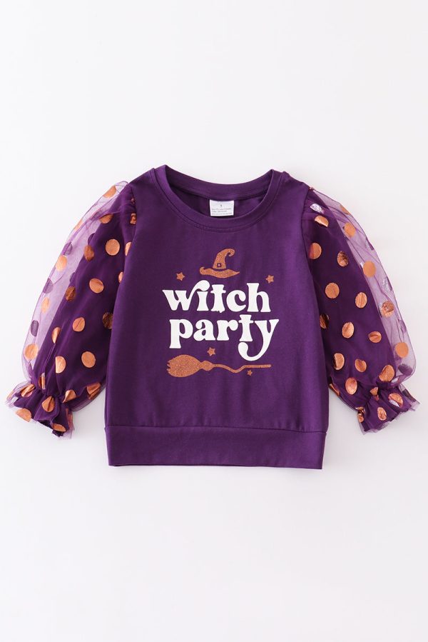 Purple witch party girl top Online now