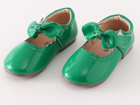 Green bow mary jane shoes Online Hot Sale