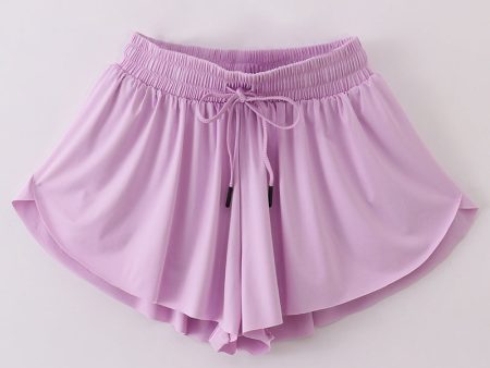 Purple woman sports shorts Supply