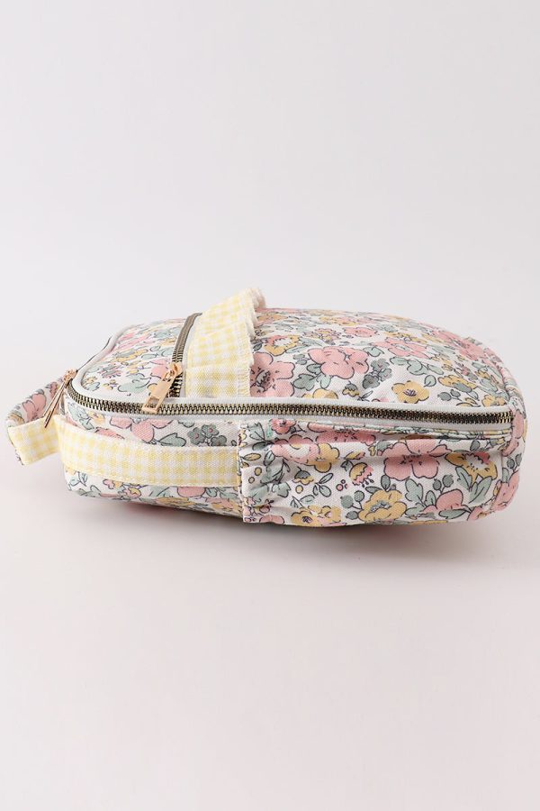 Yellow floral lunch bag Discount