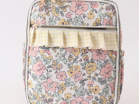 Yellow floral lunch bag Discount