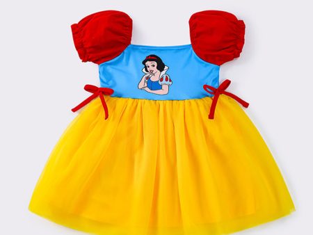 Yellow princess tulle dress For Discount