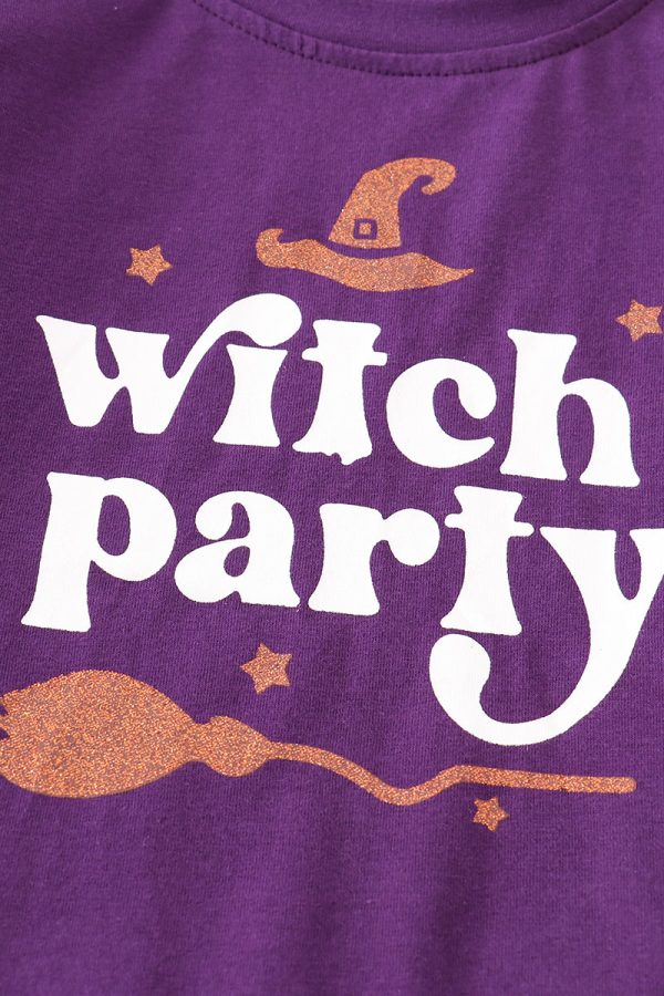 Purple witch party girl top Online now