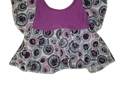 Purple floral peplum top. 4t For Cheap