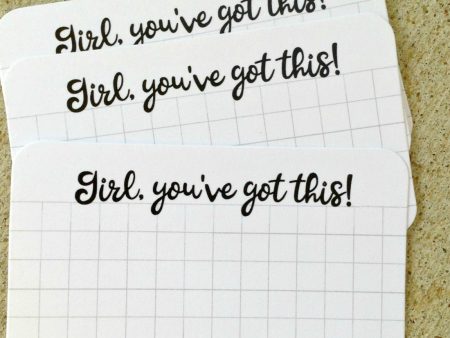 Girl, You ve Got This Grid - Mini Note Cards Sale