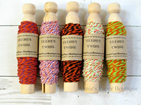 Spooktacular Trendy Bakers Twine Sampler  - Orange, Lime, Purple, Black For Discount