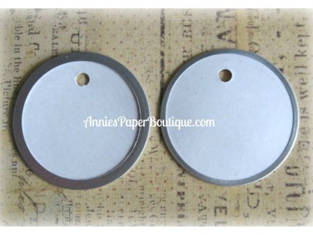 White Metal Rim Tags - 1-9 16  Online Sale