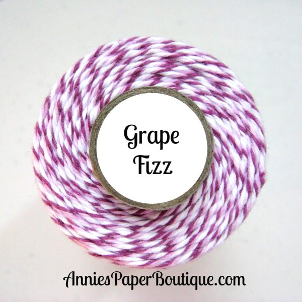 Grape Fizz Trendy Bakers Twine - Purple, Lavender, & White Sale