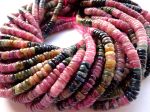 AAA Multicolor Natural Tourmaline Gemstone Beads, 6x2mm Smooth Rondelle Shape Beads, Great Quality gemstone 15.5” strand! on Sale