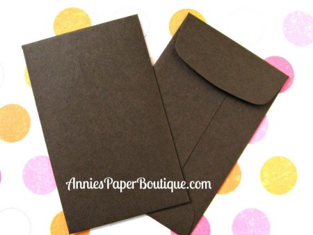 Dark Brown Coin Envelopes Sale