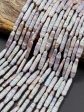 Freshwater pearls Thick Biwa pearl Strip Natural Purple Silver Color full strand 15  Online Hot Sale