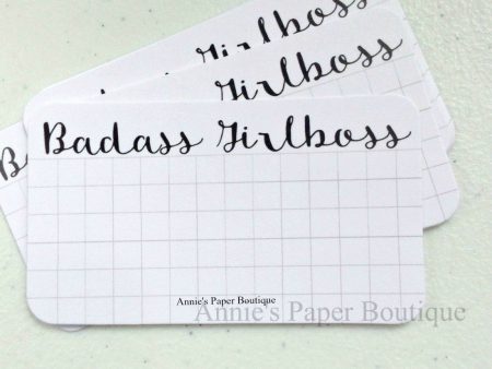 Badass Girlboss Grid - Mini Note Cards Online