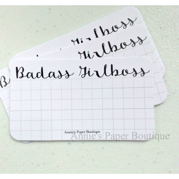 Badass Girlboss Grid - Mini Note Cards Online