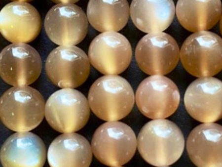 AAA Natural Brown Moonstone 6mm 8mm 10mm Round Beads, Gorgeous Natural Brown Color Moonstone Fashion