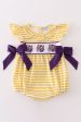 Yellow tiger embroidery LSU girl bubble Online now