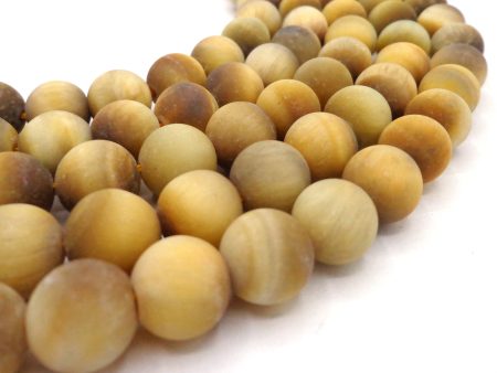 AAA Matte Natural Tiger Eye Bead 4mm 6mm 8mm 10mm 12mm Round Beads, Gold Tiger Eye Gemstone Beads Hot on Sale