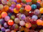 AAA Natural Berry Bliss Jade Gemstone Bead Faceted 6mm 8mm 10mm Round Bead, Gorgeous Natural Clear multi color Jade Excellent Quality 15.5  Cheap