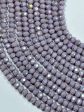 Beautiful Mystic Chinese Crystal Glass Bead Faceted 4x3mm 6x5mm Rondelle Shape, Gorgeous Iridescent Light Purple Color Crystal Great Quality Glass on Sale