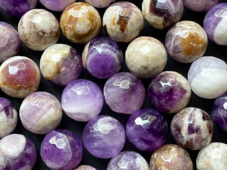 AAA Natural Flower Amethyst Gemstone Bead 6mm 8mm 10mm 12mm Round Beads, Gorgeous Natural Purple Color Amethyst Bead, Full Strand 15.5  Online now