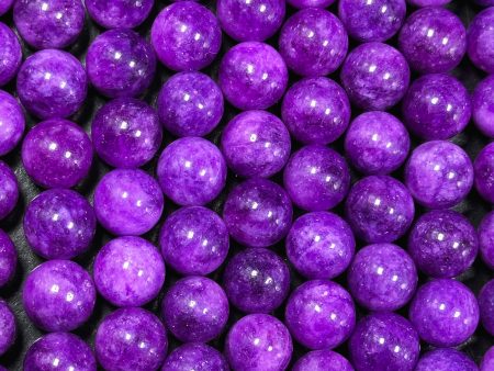 Natural Sugilite Gemstone Bead 6mm 10mm Round Beads, Gorgeous Natural Purple Color Sugilite Stone Beads, Excellent Quality Full Strand 15.5  For Cheap