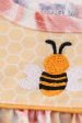 Yellow bee embroidery girl bubble For Discount