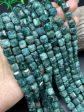 AAA Natural Emerald Gemstone Bead Faceted 6mm 8mm Cube Shape, Gorgeous Natural Green Color Emerald Gemstone Bead Cheap