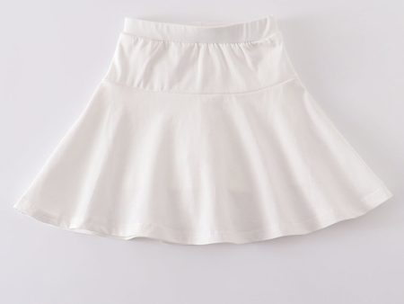 Cream basic skort Online