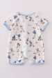 Baseball print boy romper For Sale