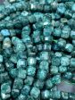 AAA Natural Emerald Gemstone Bead Faceted 6mm 8mm Cube Shape, Gorgeous Natural Green Color Emerald Gemstone Bead Cheap