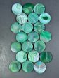 NATURAL Botswana Agate Gemstone Bead 20mm 25mm 30mm Coin Shape Beads, Gorgeous Green Color Botswana Agate Gemstone Beads LOOSE Gemstone Bead For Discount