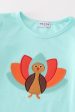 Green turkey applique girl set Online Hot Sale