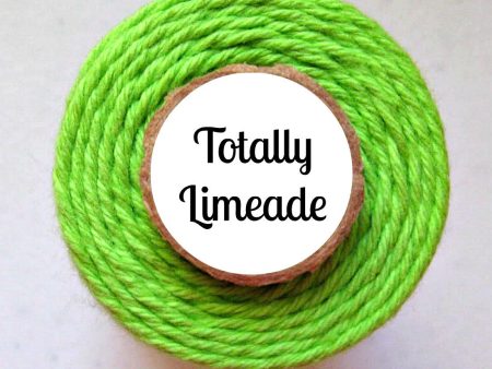 Totally Limeade Trendy Bakers Twine - Solid Bright Green, Lime For Cheap