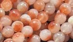 AAA KOI jade stone bead. Faceted 6mm 8mm 10mm round bead. Gorgeous natural PEACH color jade stone bead. High quality  ! For Discount