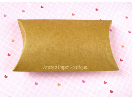 Large Kraft Pillow Boxes - 3  x 1  x 5  For Discount