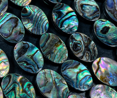 AAA Natural Abalone Shell Bead 13x18mm Oval Shape, Gorgeous Natural Rainbow Peacock Color Abalone Shell Bead, Excellent Quality Full Strand 15.5  For Discount