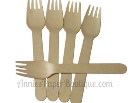 Wooden Forks - 6-1 4  Hot on Sale