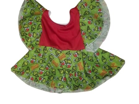 Christmas grinch peplum top 3t Discount