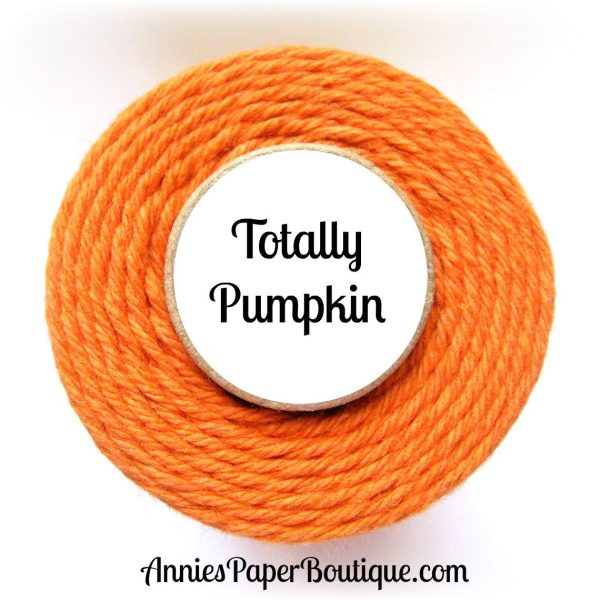 Totally Pumpkin Trendy Bakers Twine - Solid Pumpkin Orange For Discount