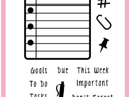 Get It Done Planner Stamp Set - 4x6 Cheap