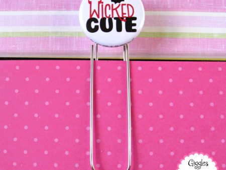 Wicked Cute - Button Paper Clip For Sale