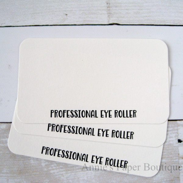 Professional Eye Roller - Mini Note Cards For Discount