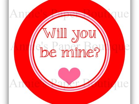 Will You Be Mine Print & Punch Tags Discount