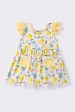 Yellow lemon print girl dress Cheap