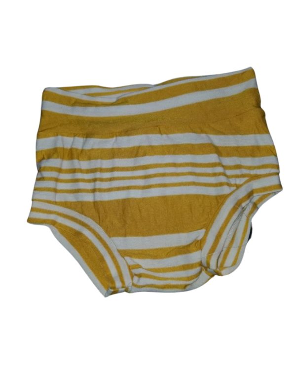 Yellow and white striped bummies For Cheap