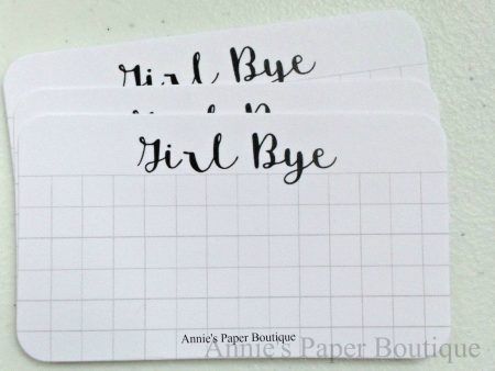 Girl Bye Grid - Mini Note Cards For Discount