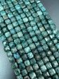 AAA Natural Emerald Gemstone Bead Faceted 6mm 8mm Cube Shape, Gorgeous Natural Green Color Emerald Gemstone Bead Cheap